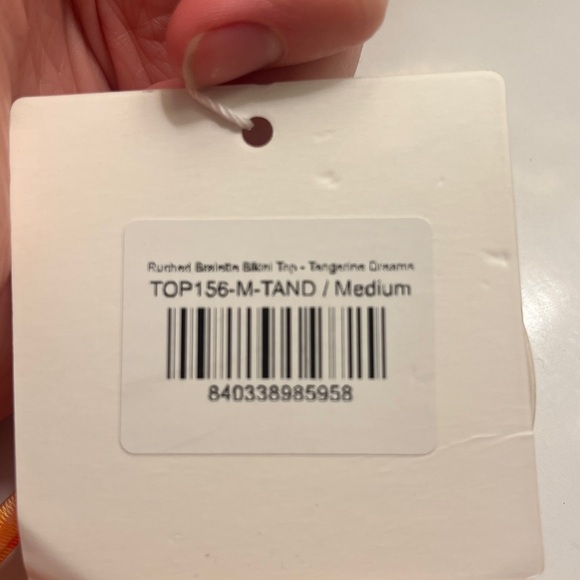 Kulani Kini Orange Floral Bikini Set- Tangerine Dreams - Picture 4 of 5